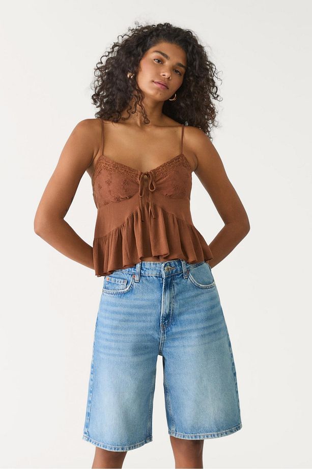D95 Denim Bermuda Şort - 4