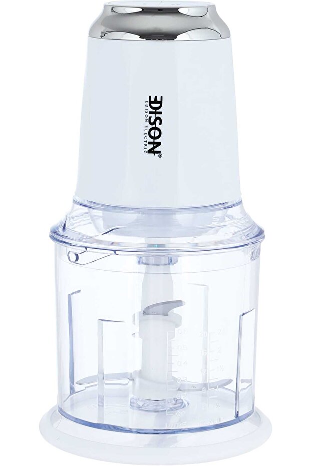 مفرمة خضروات إديسون بيضاء 600 مل 400 واط - 1