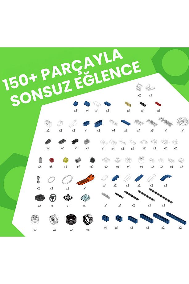 Fun Building Blocks 150 Parça 30+ Model - 6