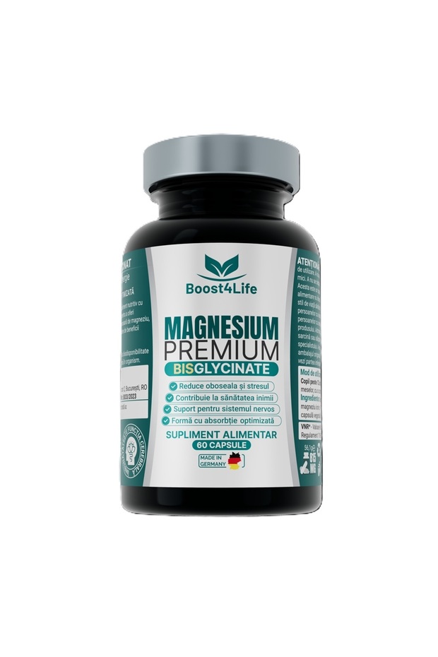 BOOST Magneziu Bisglicinat Premium, 60 capsules, Boost4Life