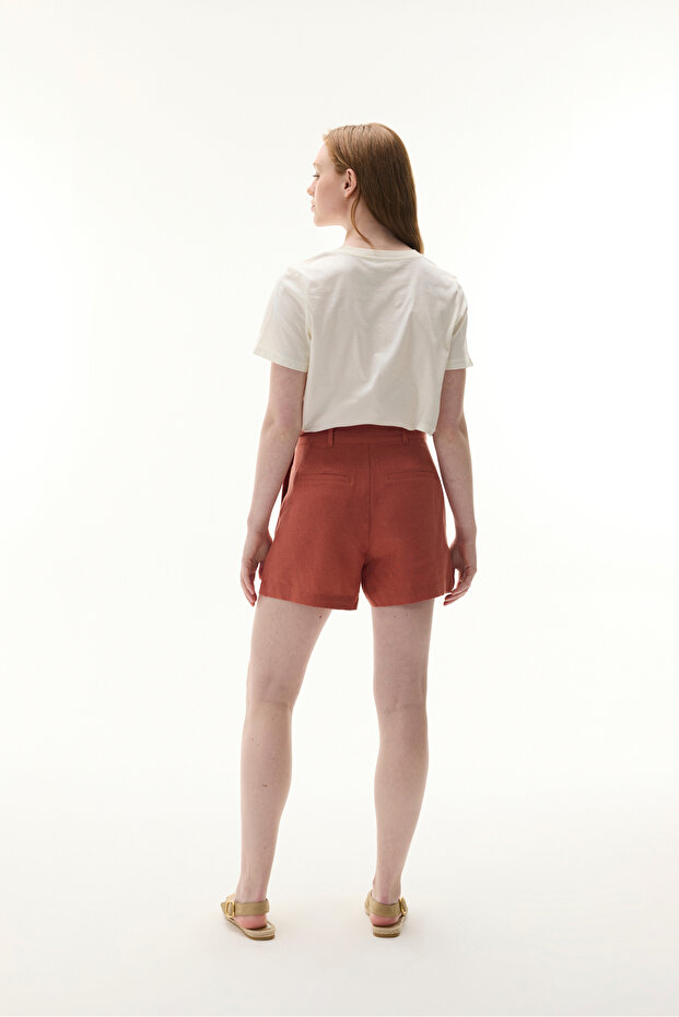 KISA KETEN ŞORT - 2