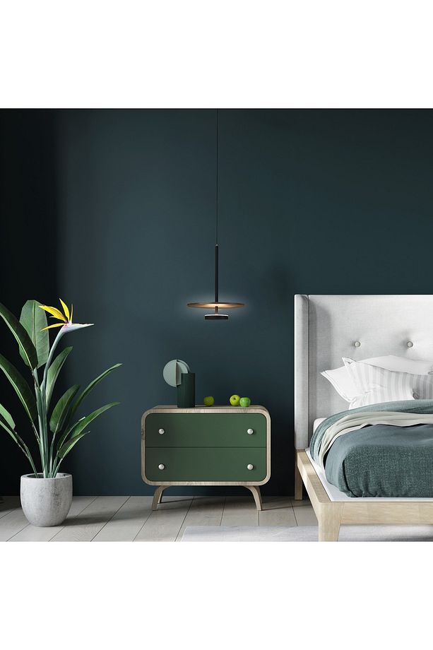 Bed Side Yatak Başı Sarkıt Ahşaplı Led Avize - 4