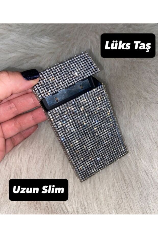 Taşlı Sigara Kutusu (Uzun Slim) - 1