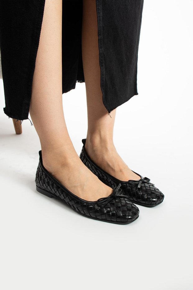 Women's Genuine Leather Ballet Flats Patent Leather