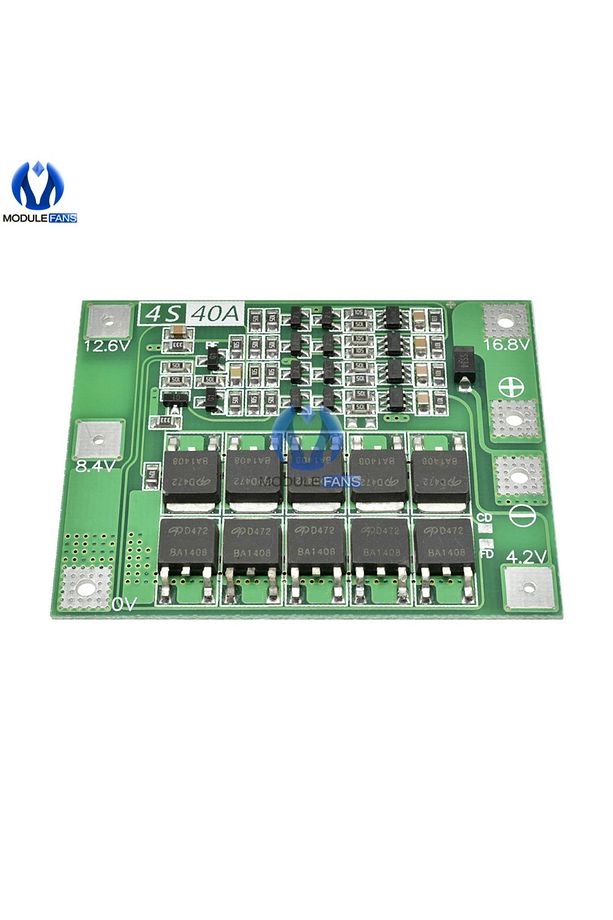 4s Bms 18650 Ve 26650 Pil Şarj Devresi 40 Amper ( 4 Pil Için ) - 2