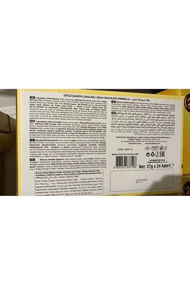 Şemsiye Display Kutu 22 gr - 3