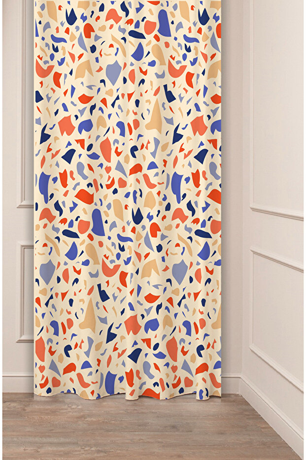 Mandala Bohemian Geometric Line Ethnic Antique Pattern Special Design Digital Printed (Single Wing) Background Curtain