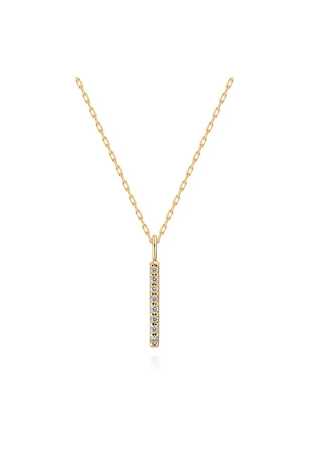 0,04 Karat Pırlanta Taşlı Sıralı Kolye - PR01546 - 2