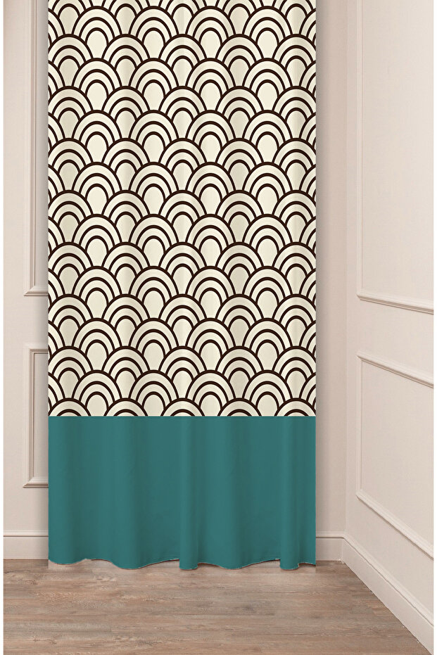 Mandala Bohemian Geometric Line Ethnic Antique Pattern Special Design Digital Printed (Single Wing) Background Curtain