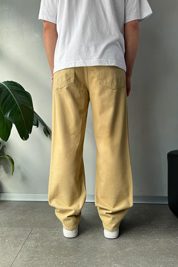 Basic Camel Regular Fit Jean - 3