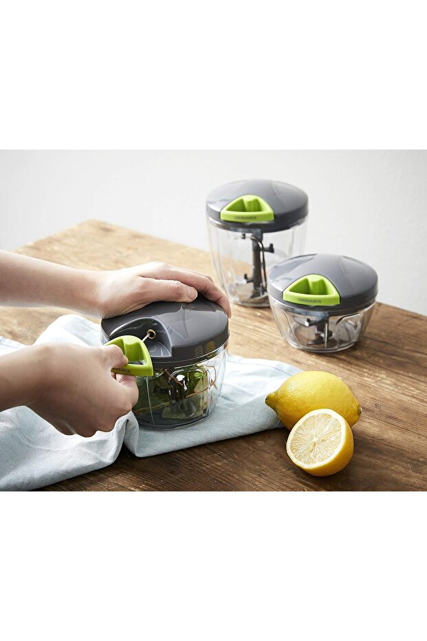 مفرمة سريعة بثلاث شفرات من لوك اند لوك، غير كهربائية، سعة 400 مل - 3