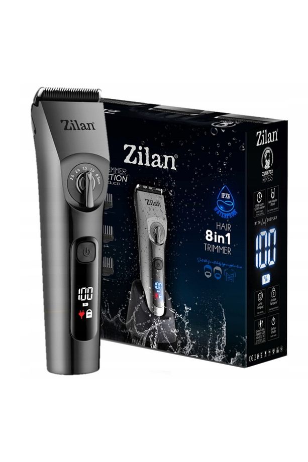 Zln8702 | Saç Sakal Vücut 8'i 1 Tıraş Makinesi | Ares | Ipx6 Su Geçirmez | Hızlı Şarj | Led - 3