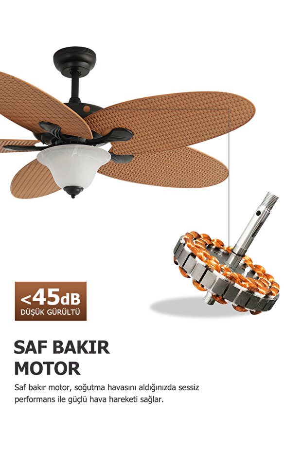 DLC CARPINTEIRO TAVAN VANTİLATÖRÜ 132 CM - 6