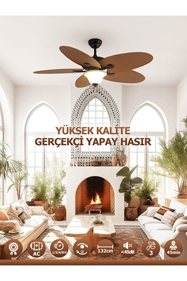 DLC CARPINTEIRO TAVAN VANTİLATÖRÜ 132 CM - 4