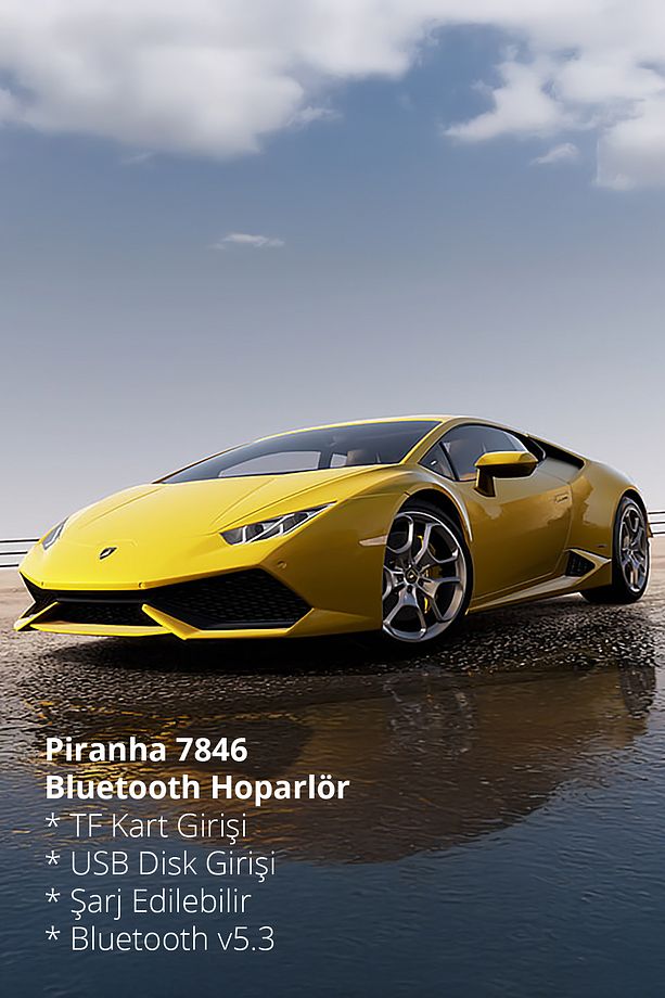 7846 Kablosuz Bluetooth Hoparlör / USB-TF Kart Girişi / Şarj Edilebilir / Bluetooth v5.3 - 6