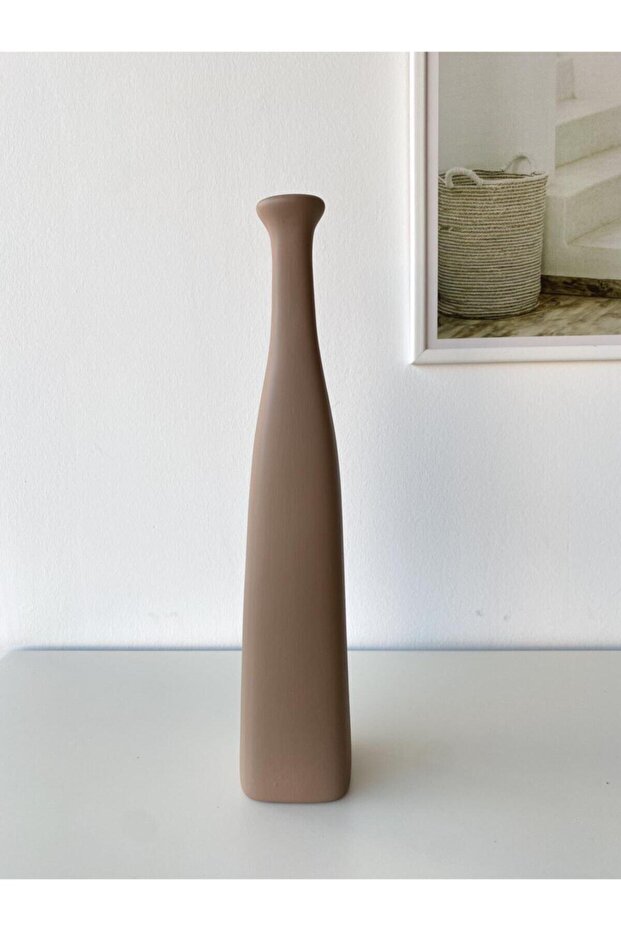 مزهرية سيراميك كبيرة من بيرسي - بني فاتح - 1