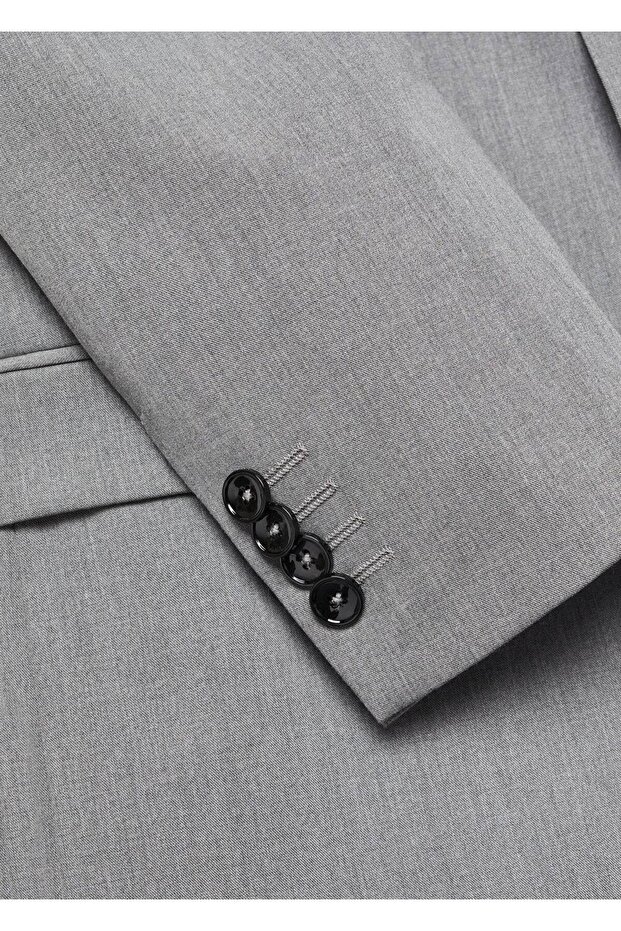 Streç kumaştan süper dar kesim blazer ceket - 8