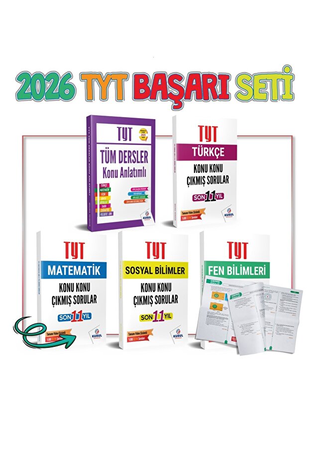 2026 Tyt Başarı Seti Konu Anlatımlı Ve Soru Bankası 5'li Set - 2