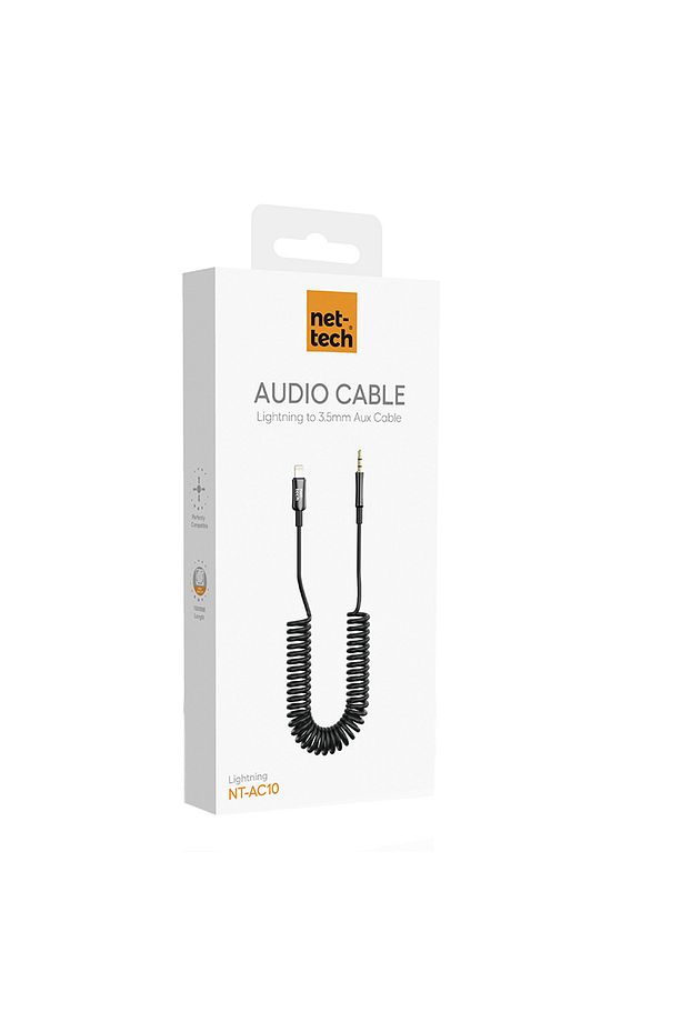 ANT-AC10 Plastik 100 Cm Jack To Lightning Aux Kablo - Siyah - 3