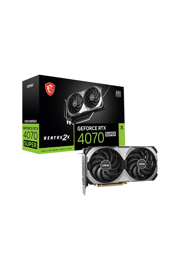 Geforce Rtx 4070 Super 12g Ventus 2x Oc Gddr6x 192bıt Dx12 Dlss 3 Gaming (OYUNCU) Ekran Kartı - 1