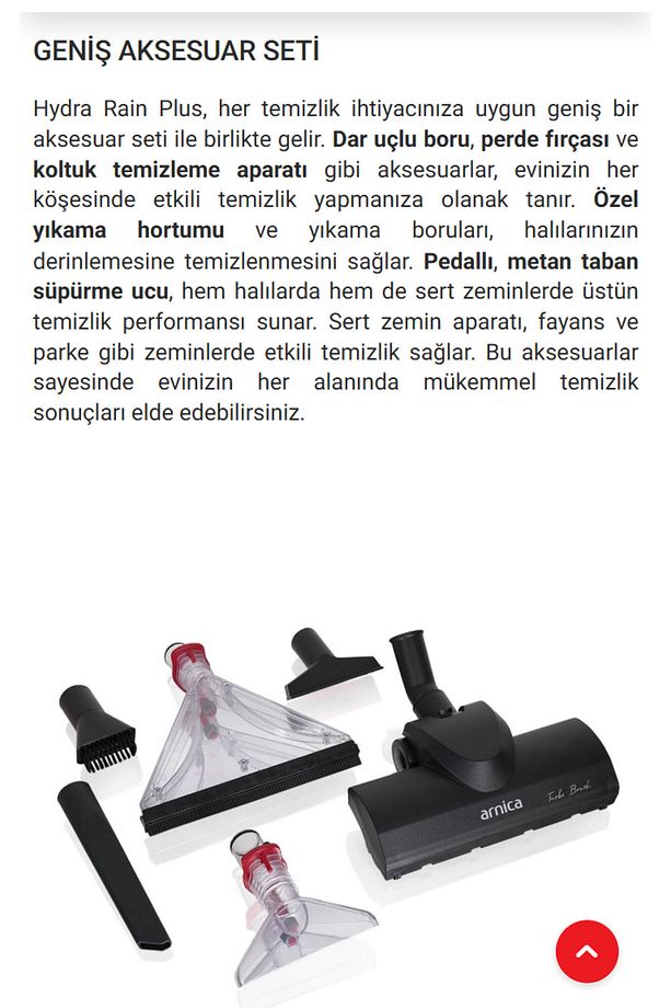 Rain Plus Çift Tank Sistemi Ve Uzun Kablolu Su Filtreli Torbasız Süpürge & Halı Yıkama Makinesi - 5