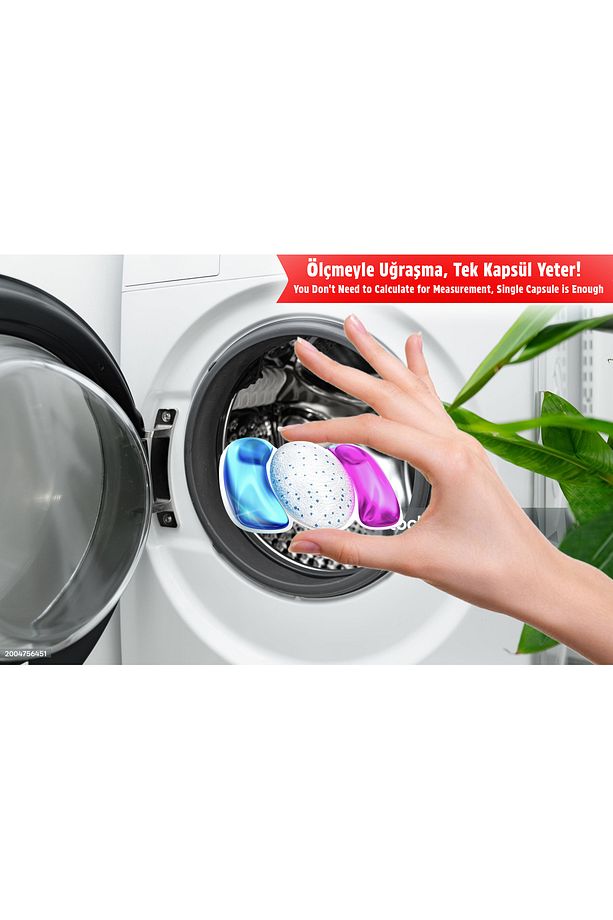 Çamaşır Makinesi Deterjanı Hepsi Bir Arada Kapsülü 22 Yıkama Beyazlar Ve Renkliler - 3