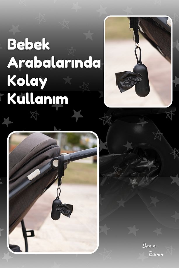 Evcil Hayvan Köpek Kaka Toplama Kedi Dışkı Poşeti 2 Rulo Ve Taşıma Çantası (30 POŞET) - 6