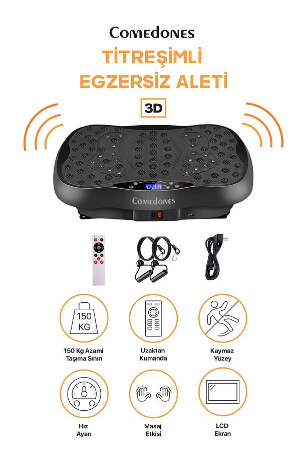 Titreşimli Egzersiz Aleti Yüksek Hız Tüm Vücut Vibration Plate - 1