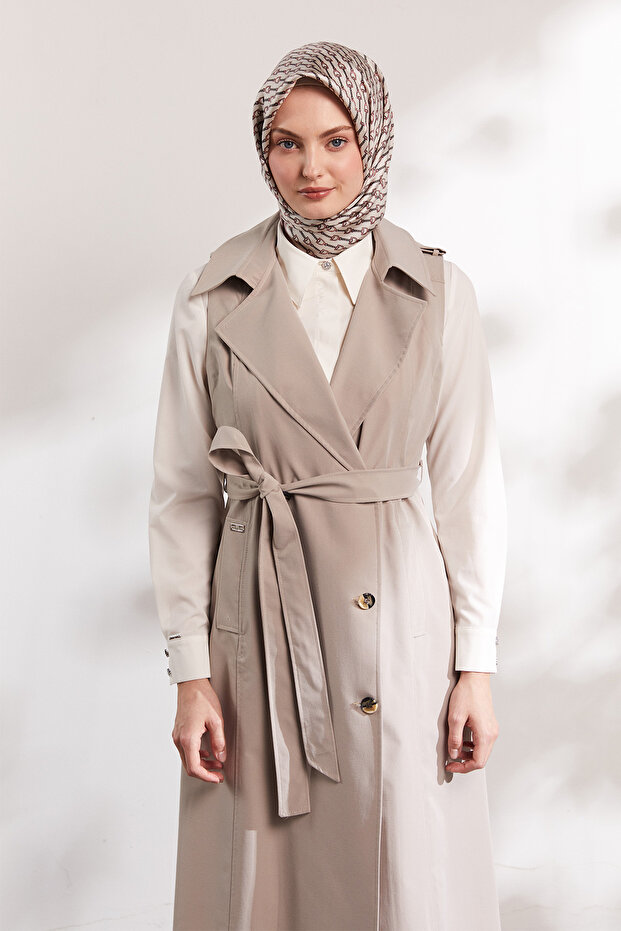 Uzun Kruvaze Yelek - 6