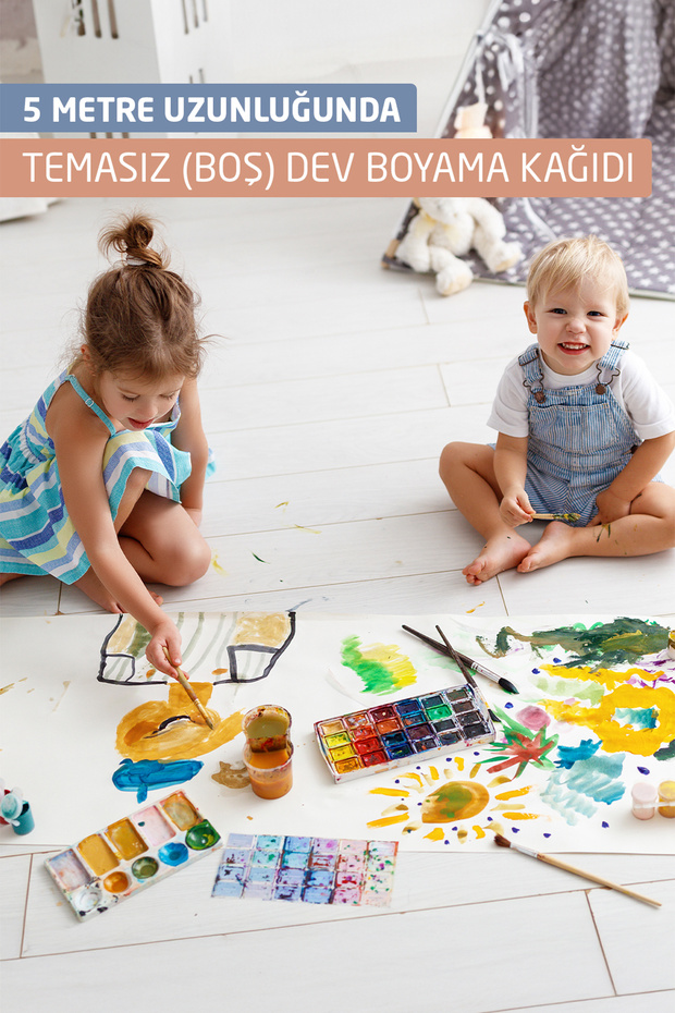Uzun Boş Boyama Kağıdı (5 METRE) - 1
