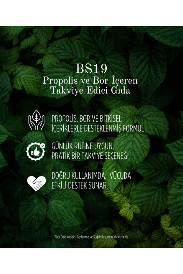 Bs19 Bor Propolis Içeren Takviye Edici Gıda - 2