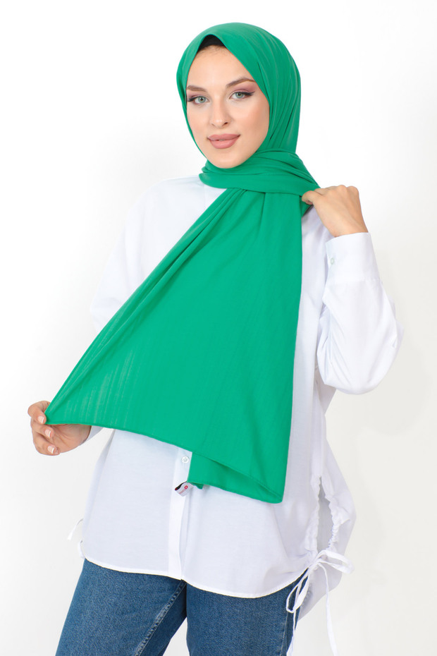Textured Shawl S012 Benetton Green