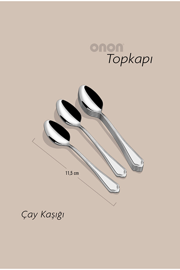 Topkapı 6'lı Çay Kaşığı Takımı - 1