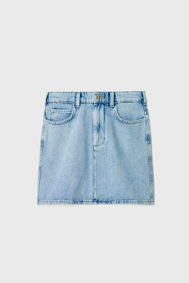 Mini Denim Etek - 7