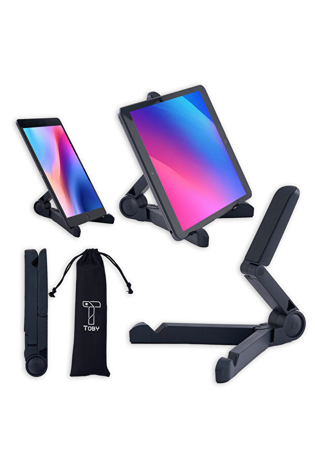 Versatile Adjustable Phone and Tablet Holder with Storage Bag
