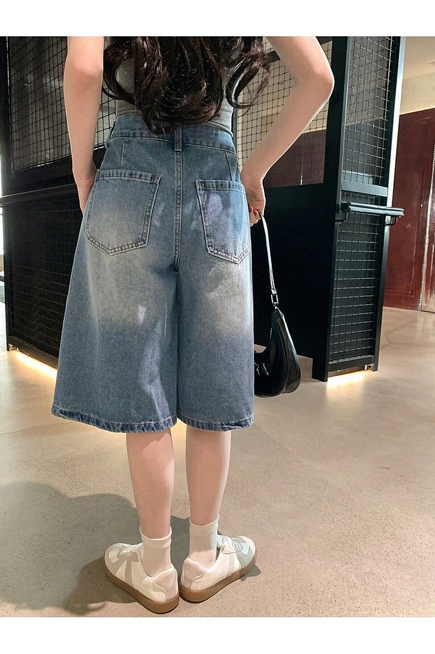 TREND Y2K BAGGY JEAN ŞORT BERMUDA - 3