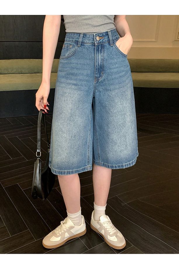 TREND Y2K BAGGY JEAN ŞORT BERMUDA - 6