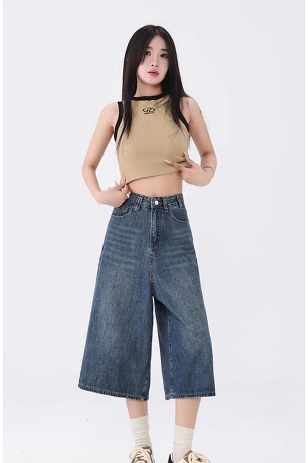 TREND Y2K BAGGY JEAN ŞORT BERMUDA - 2