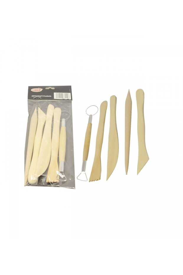 5'li Ahşap Ebeşuar/ Kil Başlangıç Seti - 1