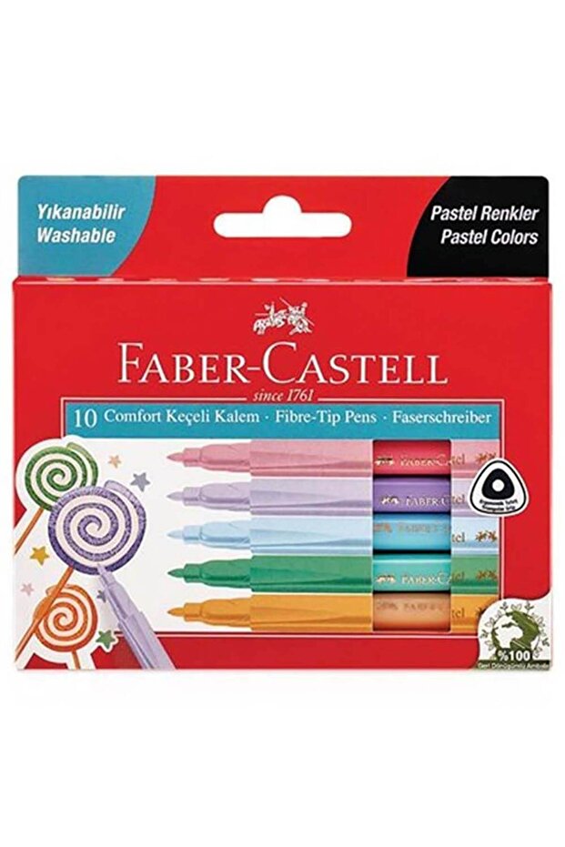 Comfort Felted Paint Pen Set - 10 Pastel Colors /5062000011000