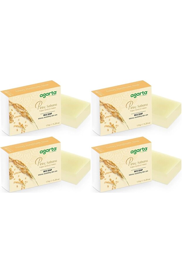 Handmade Natural Soap 150Gr Rice (Set of 4)