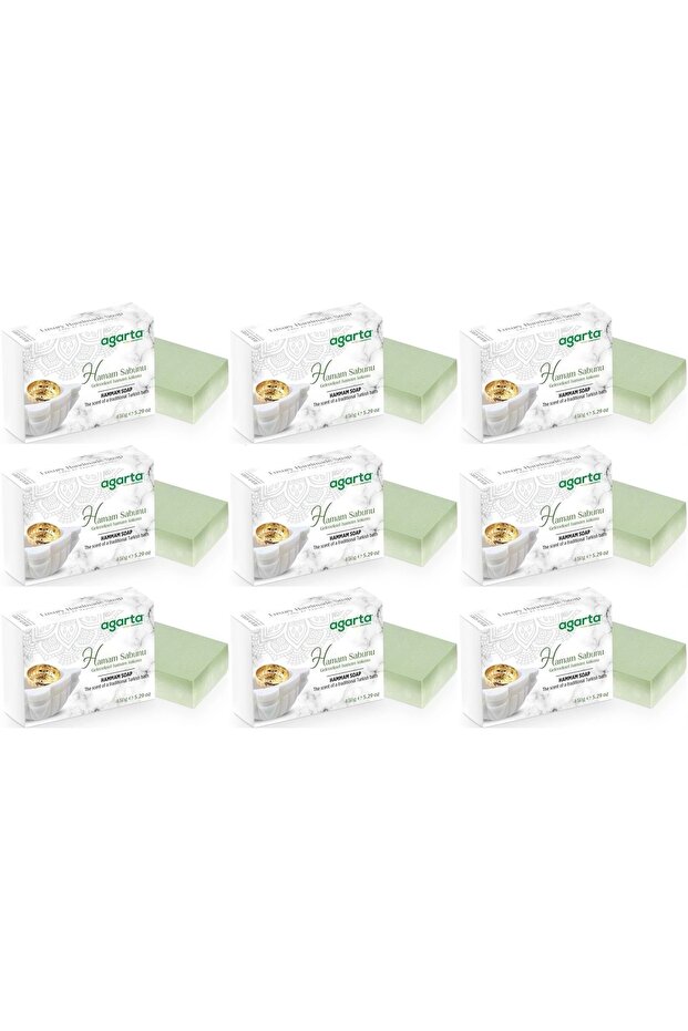 Handmade Natural Soap 150Gr Hamam (Set of 9)