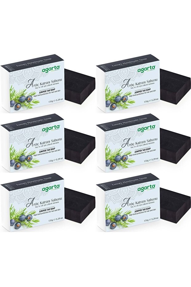 Handmade Natural Soap 150Gr Juniper Tar (Set of 6)