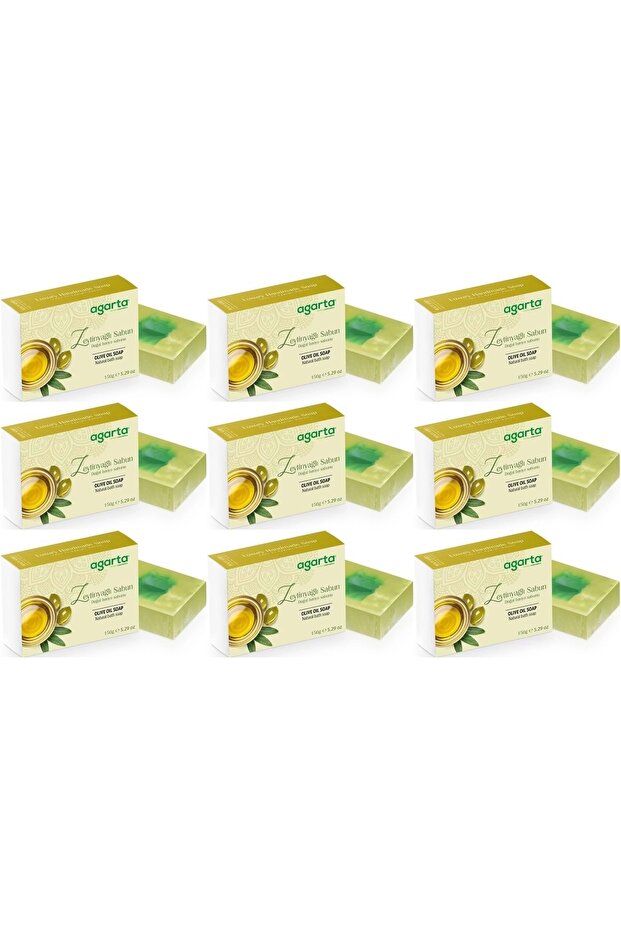 Handmade Natural Soap 150Gr Olive Oil (Set of 9)