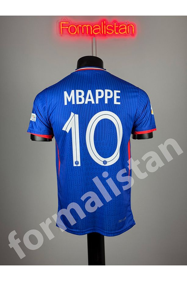 Fransa Mbappe Yetişkin Futbbol Forması -mavi - 1