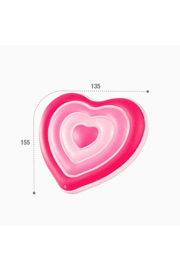 Kalpli Pembe Şişme Deniz Yatağı – 155x135 cm Yetişkin ve Çocuk Kullanıma Uygun - 4