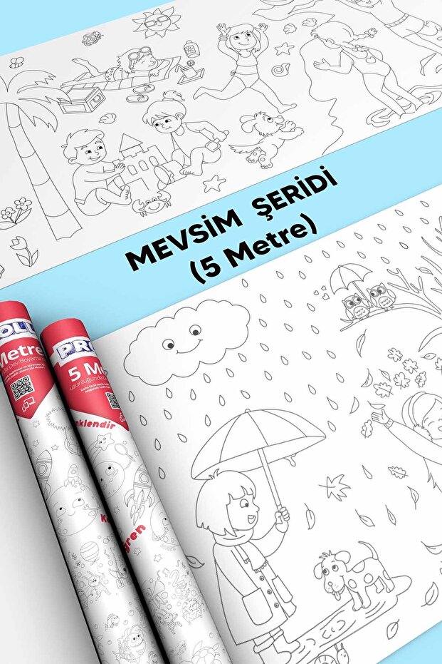 Mevsimler Dev Boyama Kağıdı - 4