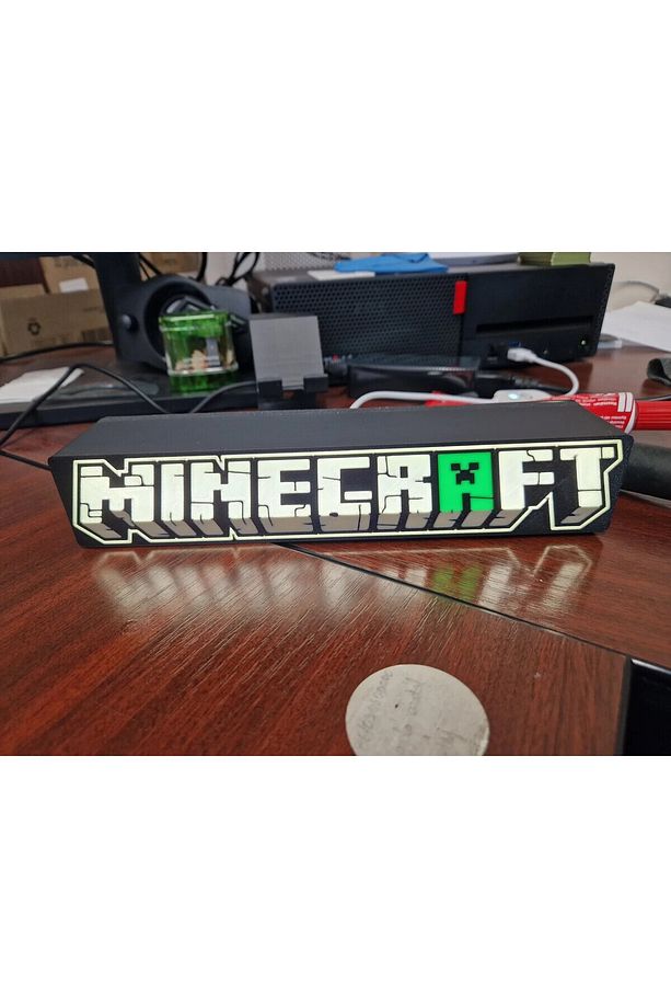 Minecraft Temalı Led Işık Kutusu Lightbox - 2