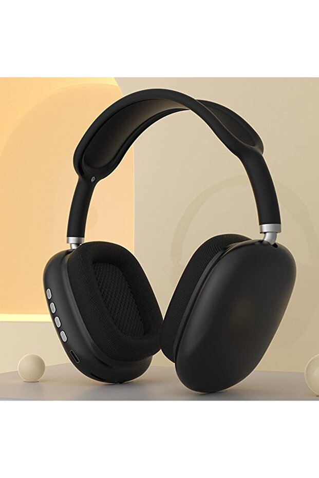 سماعة رأس لاسلكية P 9 باللون الأسود - 1