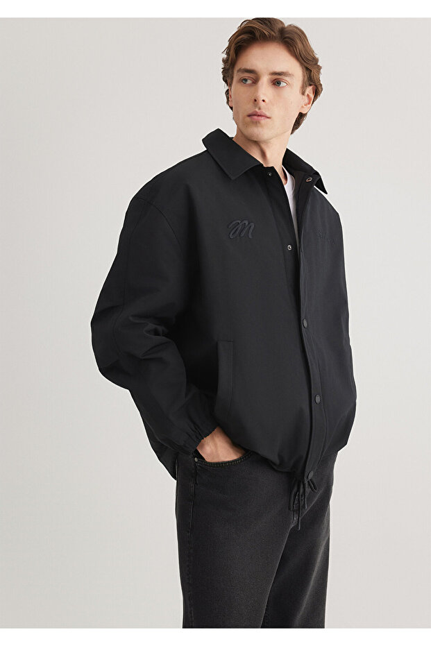 سترة بومبر سوداء0110327-900 - 1